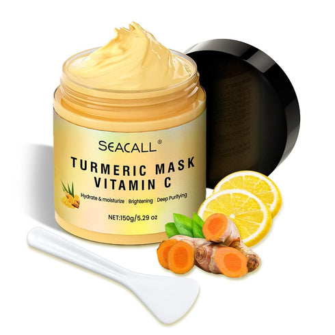 Turmeric Vitamin C Face Mask with Vitamin C, E and Aloe Vera For Radiant Skin Pore Refining, Blemish Targeting, Deep Moisturizing 5.29 oz...