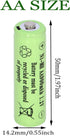 16 Packs AA 900mAh 1.2V Ni-MH Solar Rechargeable Batteries,1.2V Pre-Charged Batteries for Garden Landscaping Outdoor Solar Lights, String Lights,T...