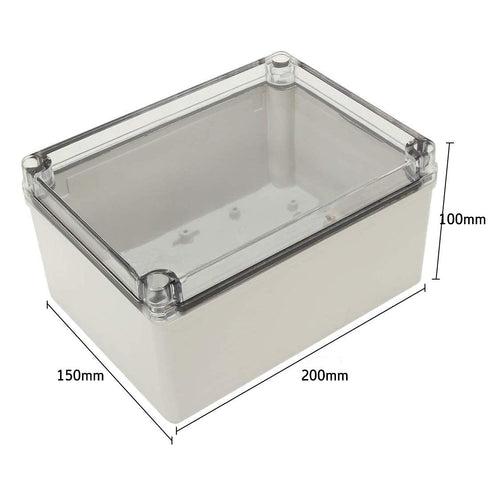 YXQ 8 x 6 x 4 inches ABS Junction Box w PC Transparent Cover IP65 Waterproof Project Enclosure Case Outdoor (200x150x100mm)...