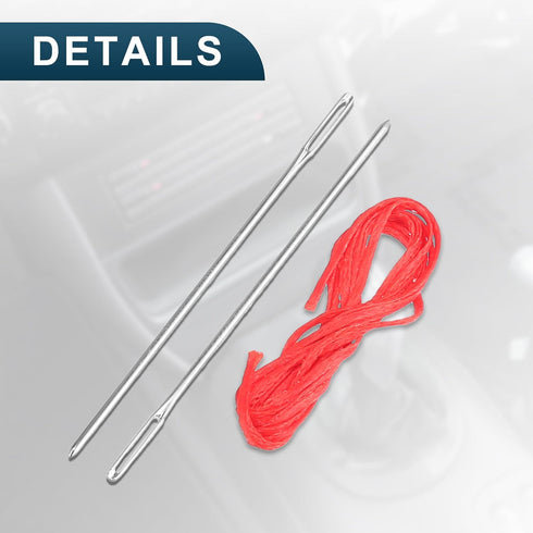 Gear Shift Knob Cover for Hyundai Tucson 2015-2018 with Red Stitches Durable | Interior Transmission Shifter Boot Lever Cover Black Faux Leather 1...
