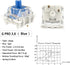 Gateron G Blue Pro 3.0 Switches Pre-lubed 3pin RGB SMD Clicky for Gaming Mechanical Keyboard (36Pcs, Pro Blue 3.0)...