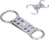 Fafeicy Lockout Tagout Hasp, 8 Hole Design Fireproof Flower Safety Double Head Aluminum Buckle Lock for Industry Oil Gas Chemical Industry Electri...
