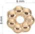2000Pcs Flower Shape Septal Bead 6mm Tibetan Style Daisy Spacer Beads Loose Beads for DIY Bracelet Necklace Jewelry Making Supplies Golden...