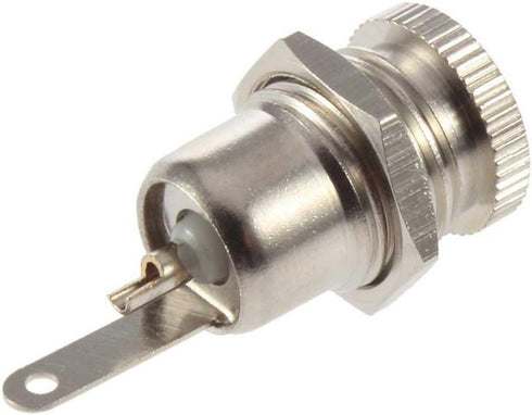 E-outstanding 5-Pack DC-099 5.5 mm x 2.5mm 30V 10A DC Power Jack Socket,Threaded Female Panel Mount Connector Adapter...