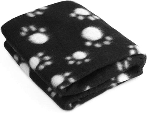 Pet Blanket for Cat & Dog Sleep Mat Bed Cover Soft Warm Blanket for Hamster Puppy and Other Animals (Medium, Black+Pink-2)...