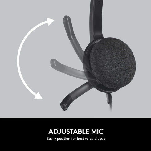 Logitech USB Headset H340, Stereo, USB Headset for Windows and Mac - Black......