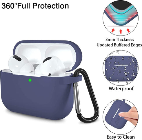 Lerobo Compatible with AirPods Pro Case,Silicone AirPods Pro Case Cover,Waterproof Protective Cover for Airpod Pro Supports Wireless Charging with...