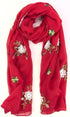Humble Hilo Embroidered Floral Scarves Elegant Lightweight Colorful Shawl Wrap Scarf for Women...