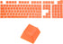 MECCANIXITY 108 Keys Pudding Keycaps Set OEM Profile 60 Percent ABS for Mechanical Keyboard Layout, Orange Double Shot...