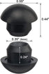 ANCIRS 50 Pack 8mm Floor Bottle Jack Plugs, Black Rubber Hydraulic Horizontal Filler Bung for Oil Reservoir Hole...