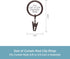 Kenney 5/8 In. To 3/4 In. Clip Curtain Ring, Brown (14-Pack) - 1 Each...