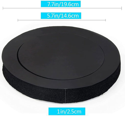 6.5" Foam Speaker Enhancer System Sponge Kit for Universal Drivers,Self Adhesive Car Door Speaker Foam Rings Enhancer Soundproof Cotton Pad with H...
