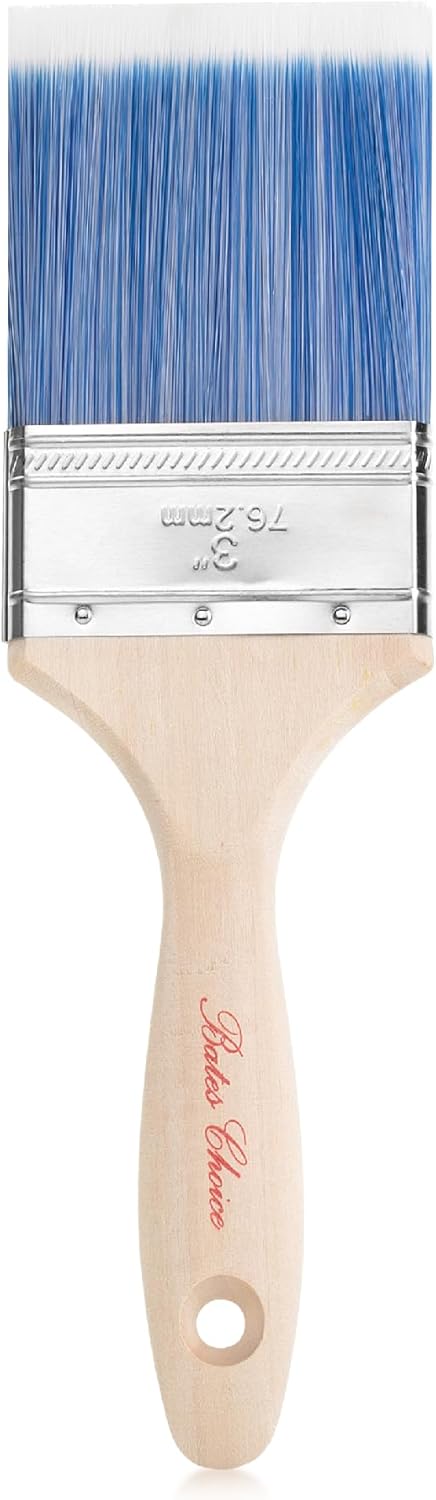 Bates- Paint Brushes, 3-Inch, 1 Pack, Treated Wood Handle, Paint Brushes for Walls, Stain Brush, Wall Paint Brushes, Furniture Paint Brush, Paint ...