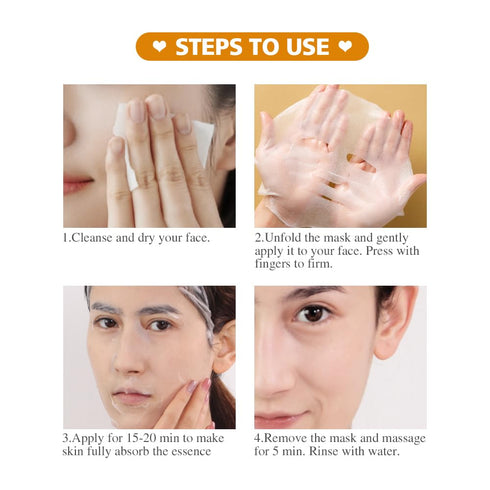 LIYALAN Face Mask Skin Care 7 Pack Sheet Facial mask For Women Moisturizing, Brightening and Soothing Spa Face Masks Beauty...