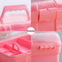 Kinsorcai 11'' Plastic Storage Box with Removable Tray, Multipurpose Organizer and Storage Case for Art Craft and Cosmetic (Pink)...