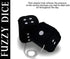 Zone Tech Black with White Dots Decorative Mirror Fuzzy Dice - Black Plush Car Hanging Mirror Fuzzy 3” Dice 2 Pack...