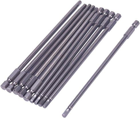Utoolmart H4 Magnetic Hex Head Screwdriver Bits, 1/4 Inch Hex Shank 150mm Length S2 Power Tools 10Pcs...