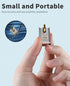 Duttek 120W USB A to USB C Adapter, 90 Degree USB C to USB A Adapter, Right Angle USB C 3.1 Female to USB C Male Converter OTG Fast Charging Compa...