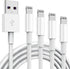 TUMABER 5 Pack Apple MFi Certified iPhone Charger Cable 3Ft, Lightning to USB Cord 3 Foot, 2.4A Fast Charging,Apple Phone Long Chargers for 13/12/...