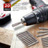 20Pcs SAE/Metric 50mm Bits Set with Head from H5 to H40 1'' 2.3''Long Shank 1/4 Hex Tail S2 Steel Drill Bits Tamper Resistant Bits Suitable for Dr...