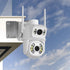 WiTi Stainless Steel Exterior Outside Wall Corner Mount for PTZ Camera,Solid Holder Bracket for a Wide View Angle Installing CCTV Surveillance Cam...
