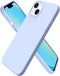 ORNARTO Compatible with iPhone 13 Case 6.1, Slim Liquid Silicone 3 Layers Full Covered Soft Gel Rubber Case Cover 6.1 inch-Baby Blue......