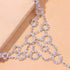 Kokoma Circle Rhinestone Barefoot Sandals for Women Foot Chain Anklets Summer Ankle Bracelets Ring CZ Bohemian Lady's Beach Foot Jewelry Party Acc...
