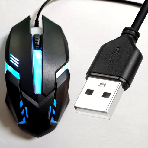 Long USB A Mouse 20FT, High Performance Wired Mouse - USB Mouse for Windows PC Desktop, Laptop, Notebook, Mac, computerand Chromebook, for Righty ...