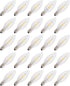 Creative Hobbies 25-Pack LED Replacement Light Bulbs for Electric Candle Lamps, Window Candles, Chandeliers - 7 Watt Equivalent Candelabra, Clear,...