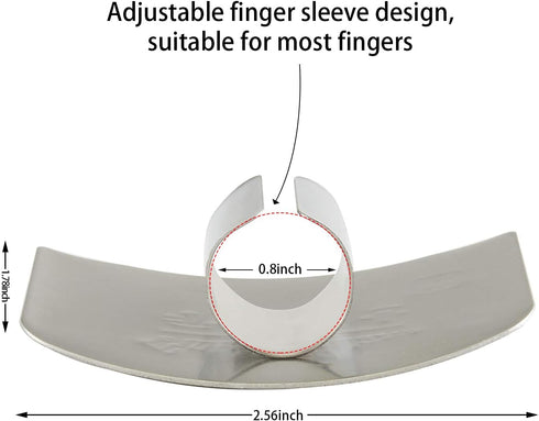 2 Packs Stainless Steel Finger Guards ,Cutting Knife Cutting Protector ,Kitchen Tool Guard Finger Protector For Slicing and Chopping...