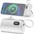 Mini Power Bank Portable Charger with Portable Connector, USB-C Compact Battery Pack Travel Portable Phone Charger Compatible with iPhone 15/15 Pr...