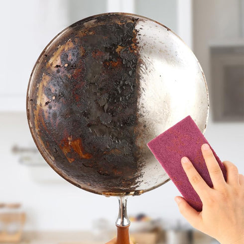 Heavy Duty Cleaning Cloths, Household Scrub Pads?10/Pack, for Cleaning Stubborn Stains in The Oven and Sink, on The Grill, or on The Bottom of pot...