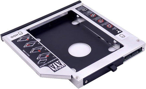 2nd HDD SSD Hard Drive Caddy Tray Replacement for Lenovo Thinkpad T420 T430 T510 T520 T530 W510 W520 W530, Internal Laptop CD DVD ROM Optical Modu...