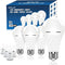A19 Rechargeable Light Bulbs, 12W Emergency Light Bulbs for Power Failure, 1200mAh Battery Light Bulb, E26/E27 5000K Daylight LED Light Bulb for H...