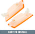 Front Bumper LED Side Marker Lights Cover Lens Indicators Signal Light Assembly for Volkswagen Jetta 2005-2010 Yellow 1 Pair...