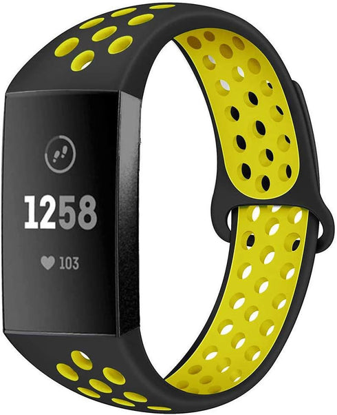Bands Compatible with Fitbit Charge 4 / Charge 3 / Charge 3 SE Bands for Men Women X-Large Silicone Replacement Straps Sports Band...