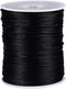 109 Yards Nylon Cord Beading Satin String for Chinese Knotting Rattail Beading Macrame Friendship Bracelet Jewelry Making (Black, 1.5MM)...