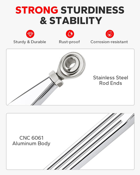 Amazicha Chrome Shift Linkage Compatible for Harley Davidson Softail Dyna Road King Electra Glide Street Glide Touring 1980-2024...