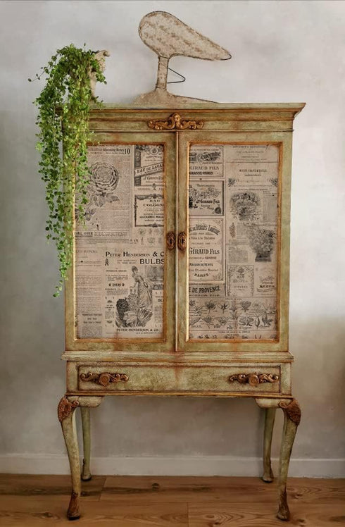 Redesign with Prima, Redesign Decoupage Decor Tissue Paper Newsprint,1 Sheet (19"x30") Redesign Tissue Decoupage Paper 655350654993...