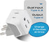 Ceptics Brazil Travel Adapter Plug with Dual Usa Input - Type N (3 Pack - Ultra Compact - Safe Grounded Perfect for Cell Phones, Laptops, Camera C...