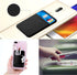 ACKLLR 3 Pack Cell Phone Card Holder with Adhesive Sticker for Back of Phone, Stretchy Fabric Card Sleeves ID Credit Card Pocket Stick On Wallet f...