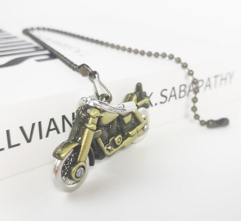 Ceiling Fan Pull Chain Extender, Motorcycle Pull Chain Extension, 12 Inch Ceiling Fan Chain Ornament with Ball Connector, Fan Chain for Ceiling Fa...