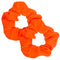 2 Pcs 80s Neon Scrunchies Orange Scrunchie Solid Neon Hair Accessories Elastic Neon Orange Scrunchies Large Voile Hair Ties Hair Bands Ponytail Ha...