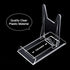 WANDIC Acrylic Plate Stands, 10 Pcs Mini Clear Plastic Display Holders Adjustable Picture Plate Easels Stands to Display Flat Plates, Photos, Plac...
