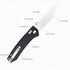 Pocket Folding EDC Knife: 3.14" D2 Steel Satin Sharp Blade, G10 Scales, Crossbar Axis Lock, Reversible Clip, Great Gifts for Men Women Camping Hik...