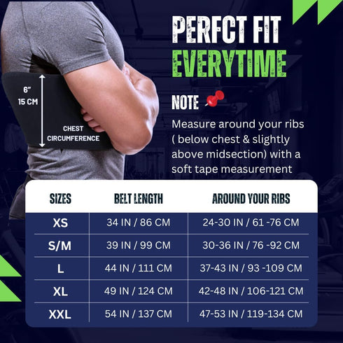Everyday Medical Broken Rib Brace for Men and Women - Bamboo Charcoal Rib Support Compression Brace - accelerates The Healing of Cracked, Dislocat...