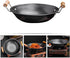 Small Iron Pot Camping Cooking Pot Stainless Steel Wok Kitchen Metal Pot Stainless Steel Pot Dry Pot Cooking Tool Wok for Stove Dual Handle Wok St...