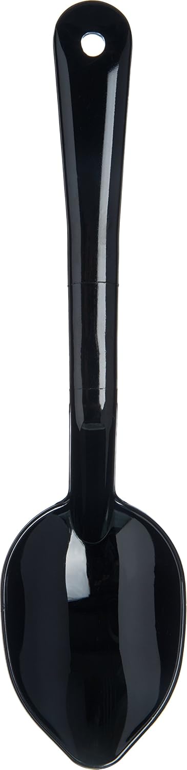 Carlisle FoodService Products 441003 High Heat Solid Plastic Spoon, 11", Black...