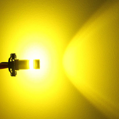Alla Lighting 2800lm PSX24W 2504 LED Fog Light Bulbs 3000K Amber Yellow Xtreme Super Bright COB-72 SMD 12V122766...