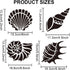 7 Styles Ocean Conch Shell Stencils 11.8×11.8inch Summer Seashell Stencil with Paint Brush Sea Ocean Creatures Drawing Stencil for Canvas Wall Fur...